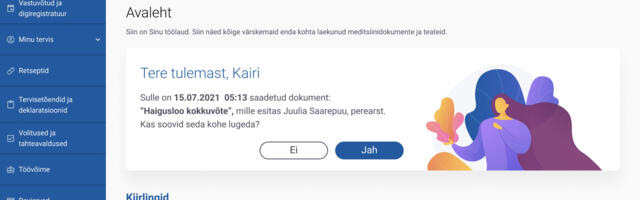 Fotod: vaata, milline hakkab täielikult uuenenud patsiendiportaal tõenäoliselt välja nägema