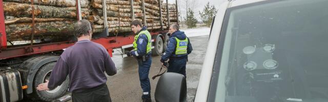 85-tonnised pidurdamatud mürsud. Eesti teedel on pea iga teine veok ohtlikult ülekoormatud