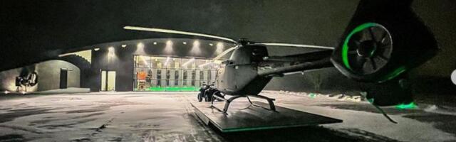 Nutikas eestlane hüppas kopterisse ja tegi lumele säru