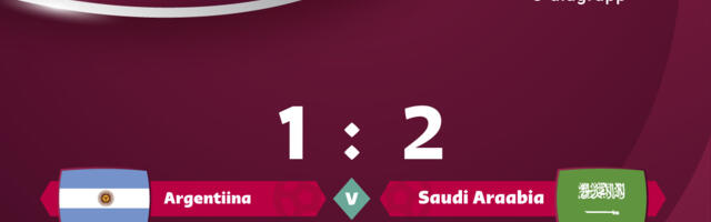 Saudi Araabia võttis 2 : 1 üllatusvõidu Argentiina vastu