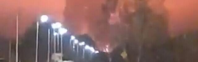 Droonirünnaku tagajärjel süttis Venemaal Lipetski oblastis asuv naftahoidla