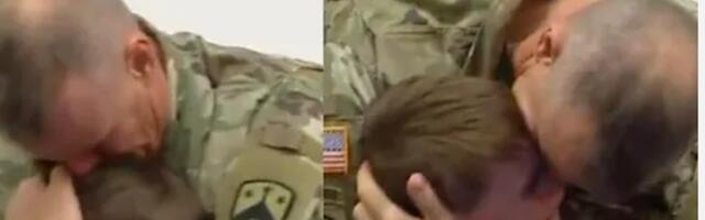 Poja siiras reaktsioon sõjast naasnud isa nähes liigutab kogu maailma