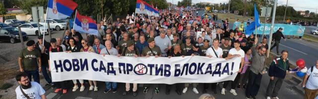 DEFILE BAJKERA UZ SUGRAĐANE U NOVOM SADU! Građani ustali protiv blokada i poslali jasnu poruku: Pogledajte veličanstvene prizore! (VIDEO)