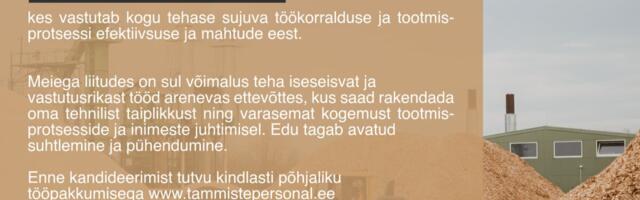 Warmeston otsib Purila pelletitehasesse kindlakäelist tehase juhti