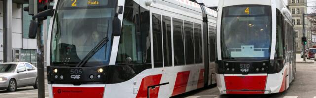 Oktoobris sõidab Tallinnas viis trammiliini