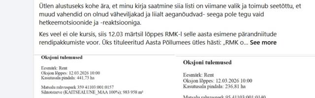 Avalik kiri: RMK on teinud pärandniitude rendileandmisest netikasiino