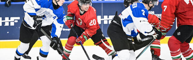 Jäähoki noortekoondis kaotas MM-i teises mängus Ungarile