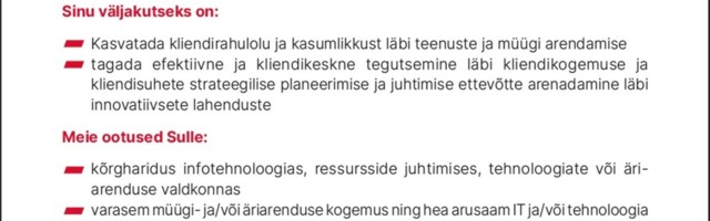 Tripod otsib: Finbite meeskonda innovaatilist juhatuse liiget