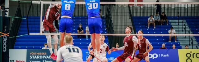 FOTOD | Eesti võrkpallikoondis kaotas Lätile kontrollmängu 1_3