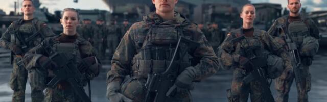 Bundeswehri reklaam näitab, et "kahuriliha" peab olema valge