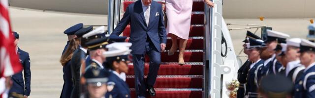 Kuningas Charles III saabus USAsse. Kohtumine Trumpiga peab siluma riikidevahelisi teravaid pingeid