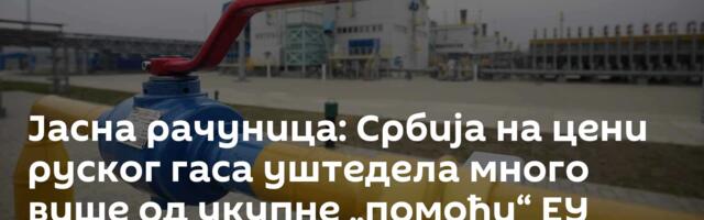Јасна рачуница: Србија на цени руског гаса уштедела много више од укупне „помоћи“ ЕУ