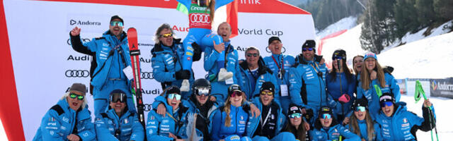 Sofia Goggia astus tubli sammu kristallgloobuse suunas