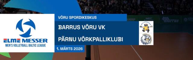 TÄISPIKKUSES | Vaata uuesti Barrus Võru VK - PÄRNU Võrkpalliklubi kohtumist!