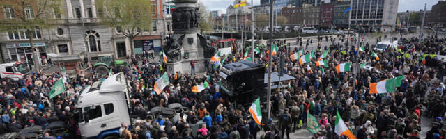 Iiri politsei asus kütuse hinnatõusu vastu protestijad laiali ajama