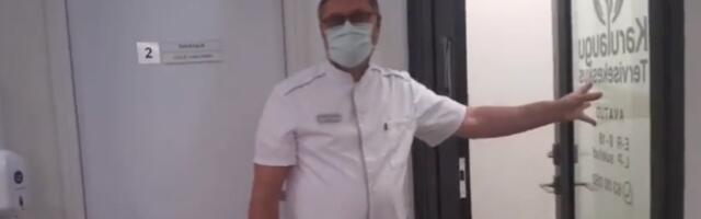 Tervisekeskuses protestiv Meeli Lepson meditsiinitöötajatele: midagi te siin ei tee, istute ainult tagumikke laiaks