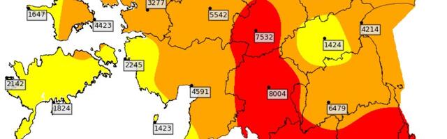 Järva-, Viljandi-, Valga-, Võru-, Põlva- ja Tartumaal on erakordselt kõrge tuleoht!