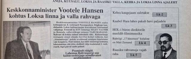 SÕNUMITOOJAS 30 AASTAT TAGASI – Lood Keh­ra kau­ge­jaa­mast ja Lok­sa te­ha­sest