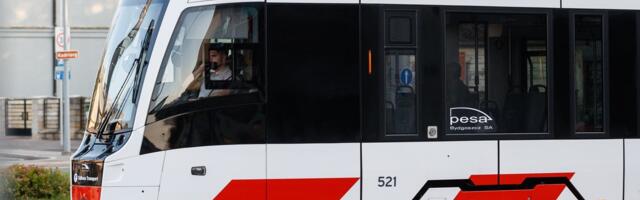 Trammiliinidel 1, 2 ja 5 on alajaama rikke tõttu liiklus peatunud