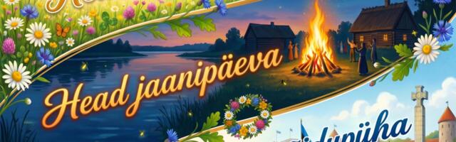 Uued e-kaardid suve alguseks, jaanipäevaks ja võidupühaks