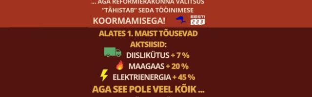1. maist tõusevad aktsiisid