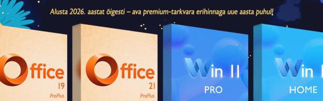 Head uut aastat 2026! Microsoft Office 2021 Pro eluaegse litsentsiga vaid 30,25€ ning Windows 11 Pro vaid 12,25€!