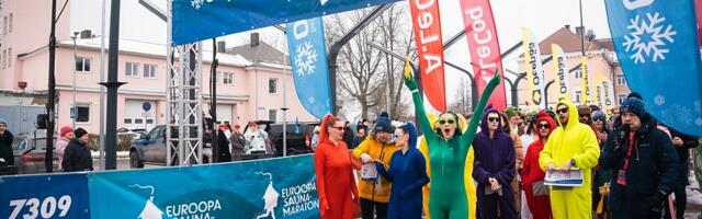 Ligi tuhatkond saunasõpra lustisid Euroopa Saunamaratonil