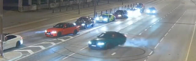 VIDEO: politsei avalikustas video liikluses driftijatest