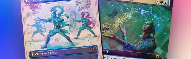 I'm Stoked to Show Secrets of Strixhaven's Blue Paradigm Card in These Exclusive Previews