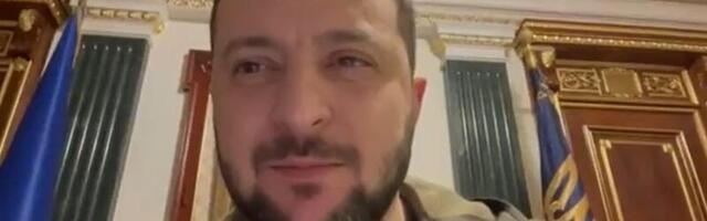 Ukraina president Volodõmõr Zelenskõi edastas liigutava video