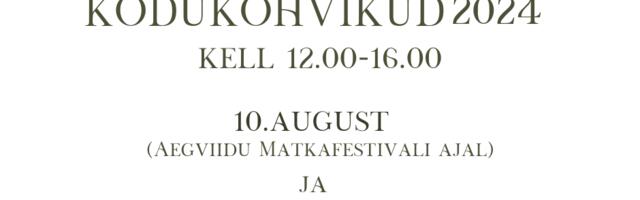 Aegviidu kodukohvikud ja hoovimüük 2024