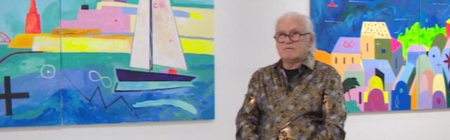 Vilen Künnapu esitleb ARS-i projektiruumis uusi suuremõõtmelisi maale