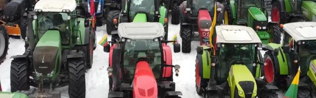 Põllumeeste protestilaine veereb ida poole: Vilniuse tänavad täitusid traktoritega