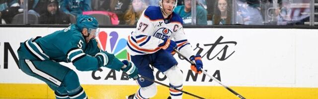 McDavid oli osaline kõigis viies Oilersi väravas