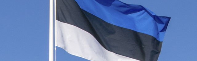 Kolmapäeval on iseseisvuspäeva puhul Eesti ehitud sinimustvalgete lippudega
