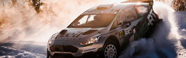 DELFI ROOTSIS | Jürgensoni võistluspäev lõppes paar kurvi enne katse finišit. „Puu tõmbas masina vasaku esimese nurga küljest ära“