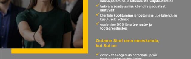 BCS Itera ootab oma kollektiivi personali ja palga valdkonna konsultanti