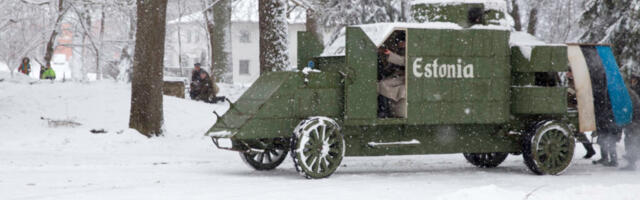 GALERII: Vabadussõja näidislahing Eesti sõjamuuseumi õuel