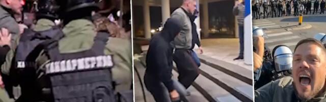 Ovako je uhapšen Štimac: Pogledajte najnovije snimke privođenja blokaderskog nasilnika (VIDEO)