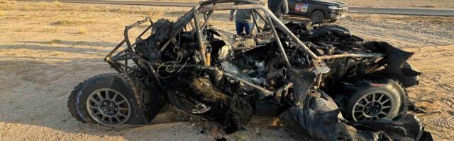 Eestlaste Dakar sai kurva lõpu – auto põles maha, asjaosalised terved