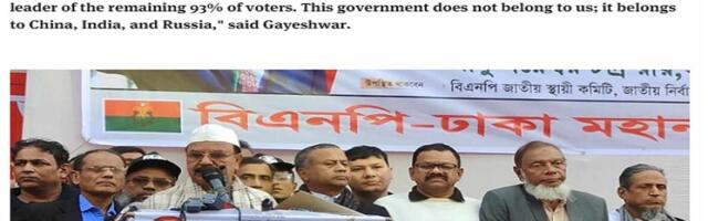 The Bangladeshi Opposition’s New Narrative Is Meant To Maximally Appeal To The West