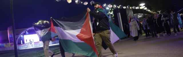 FOTOD | Rahvas avaldab Malmö tänavatel Eurovisioni esimese poolfinaali ajal Palestiinale toetust 
