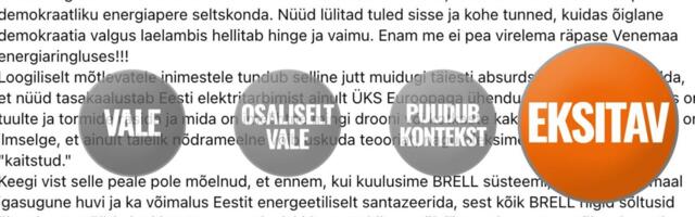 FAKTIKONTROLL | Venemaa võrk ei olnud Balti riikidele turvalisem kui Mandri-Euroopa ühendus