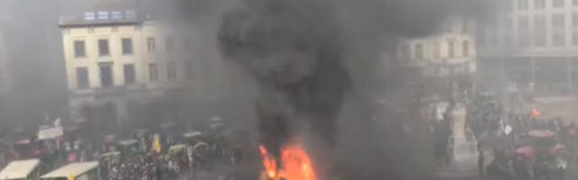 VIDEO: Brüsseli kesklinnas valitseb kaos – Euroopa põllumehed alustasid mässu