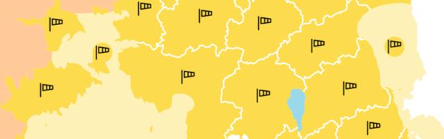 OLULINE! Keskkonnaagentuur väljastas kogu Eestile esimese taseme hoiatuse