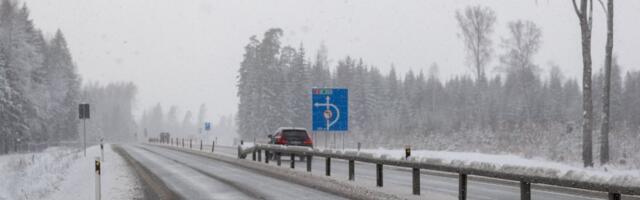 Mitmed juhid on autoga teelt välja põrutanud. Teeolud muutuvad veelgi karmimaks öösel