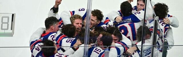 USA võitis lisaajal ja sai ajaloo kolmanda hokikulla