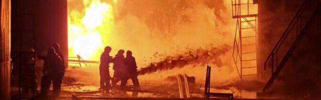 Ukraina süütas õhurünnakuga naftatöötlemistehase Lõuna-Venemaal