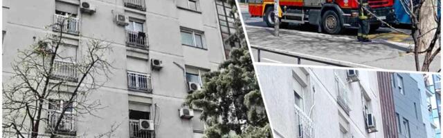 KUVAO RUČAK I ZAPALIO STAN?! Drama u Novom Sadu, vatrogasci i Hitna na terenu (foto)