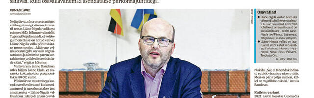 Lääne Elu paberleht laupäeval, 18. mail